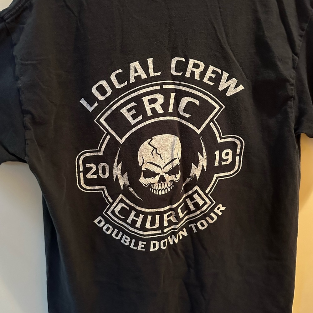 2019 Eric Church Double down tour country local crew shirt